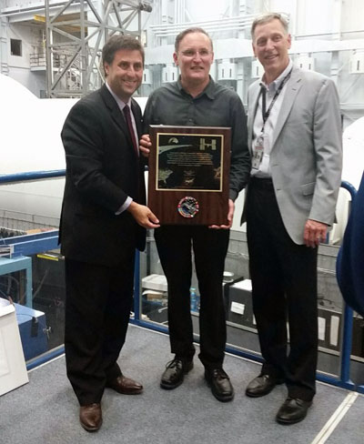 Doug Kalitta getting recognized by NASA