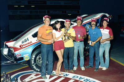 Vern Moats in the winner's circle