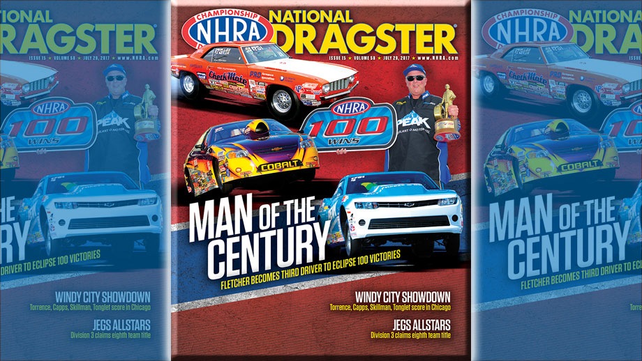 Dan Fletcher on National Dragster cover