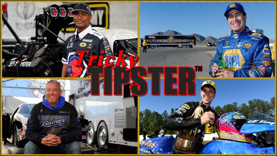 Antron Brown, Ron Capps, Bo Butner, and LE Tonglet