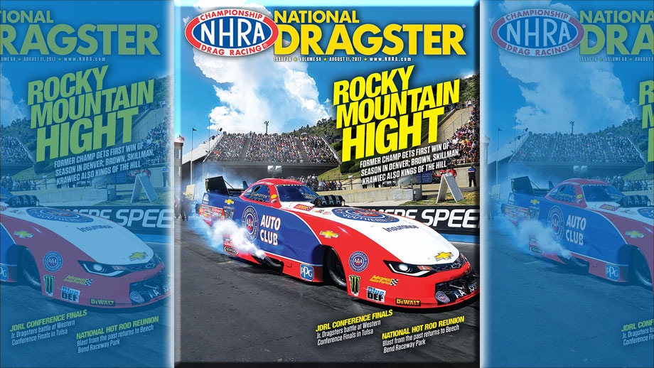 Robert Hight on National Dragster cover