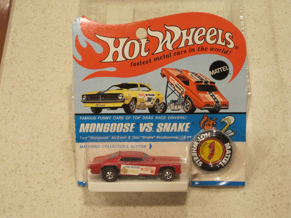 1970 hot wheels snake and mongoose