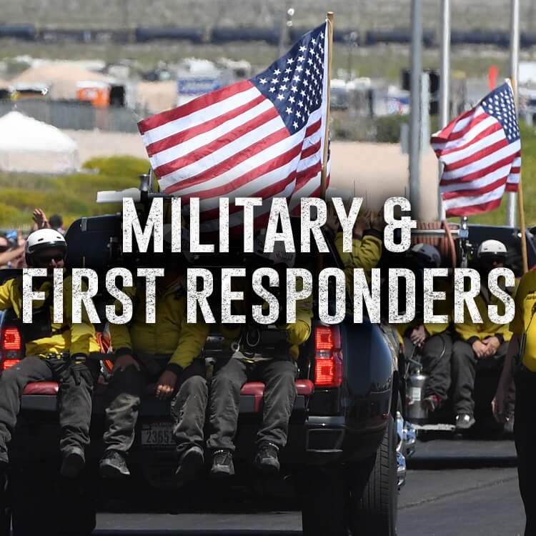 military and first responders info link