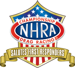 NHRA Salutes First Responders logo