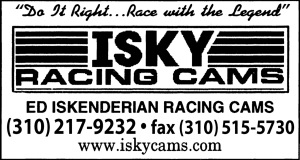 isky racing cams