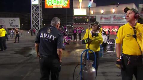 It's a track e.t. record for Tony Schumacher in Las Vegas