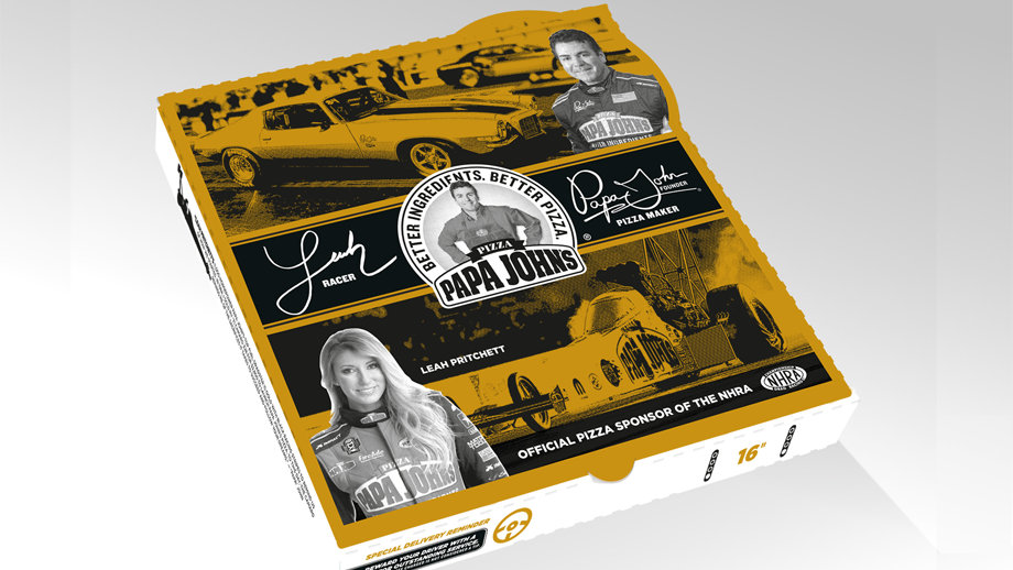 New Papa John's commercial, pizza box feature Pritchett | NHRA