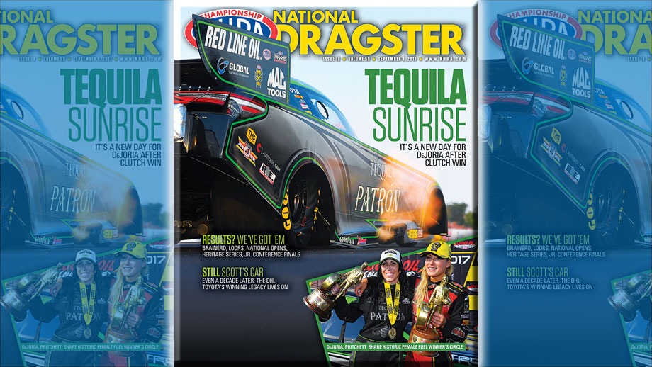 Alexis DeJoria on National Dragster cover