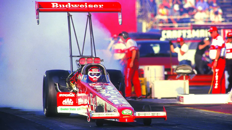 Kenny Bernstein's shattering of the 300-mph barrier at the 1992