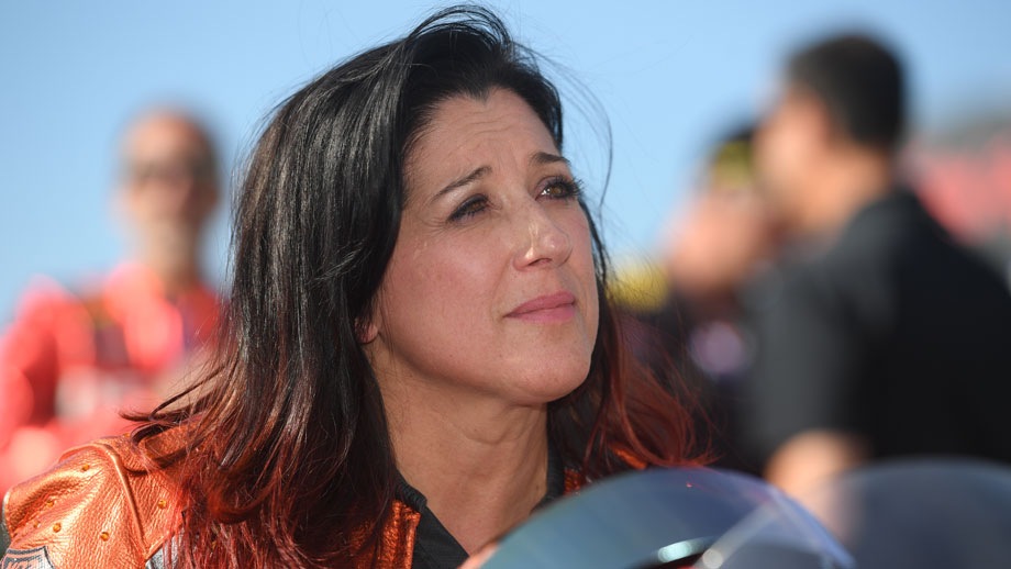 three-time NHRA Pro Stock Motorcycle champion Angelle Sampey delivered the ...