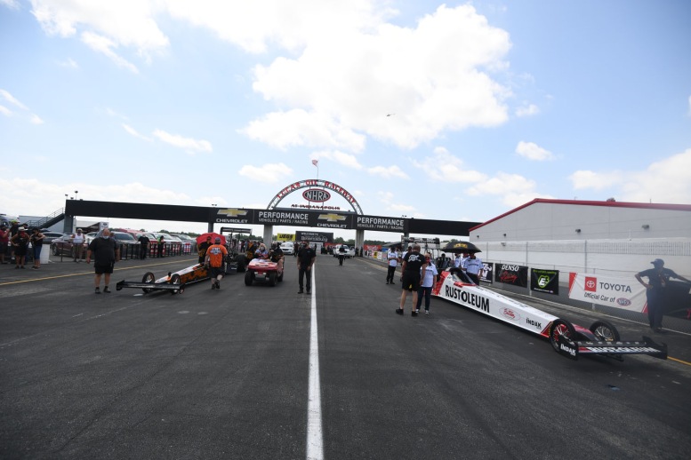 NHRA's nitro teams returned to Lucas Oil Raceway at Indianapolis for the second straight weekend