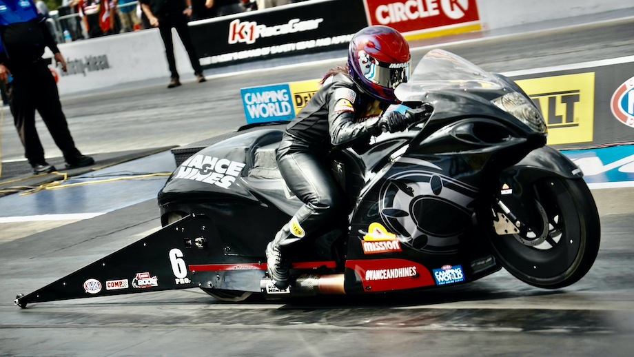 Angelle Sampey explains what goes into a great Pro Stock Motorcycle reaction time