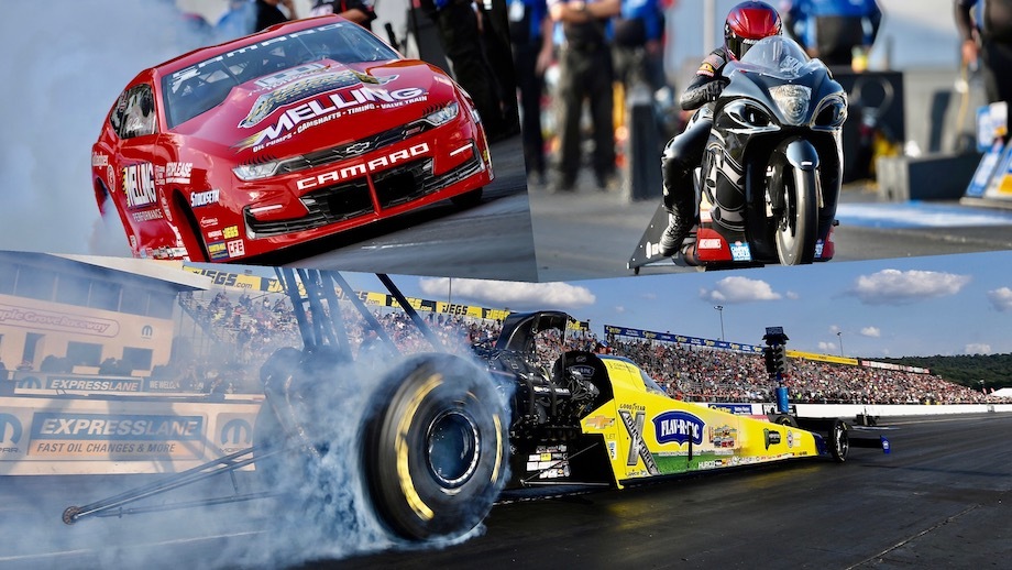 At the 2021 Mopar Express Lane NHRA Nationals Presented By Pennzoil, Erica Enders, Angelle Sampey, and Brittany Force [all women] qualified in the top spot of their classes