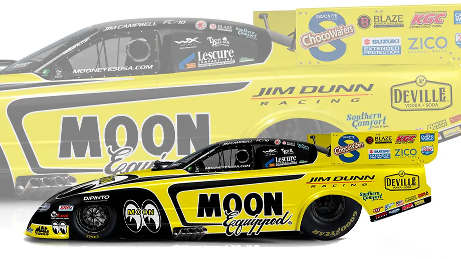 Jim Dunn Racing welcomes new beverage, snack sponsors to start
