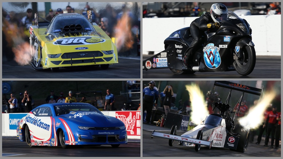 Mike Salinas, Bob Tasca III, Greg Anderson and Joey Gladstone top qualifying fields in Topeka