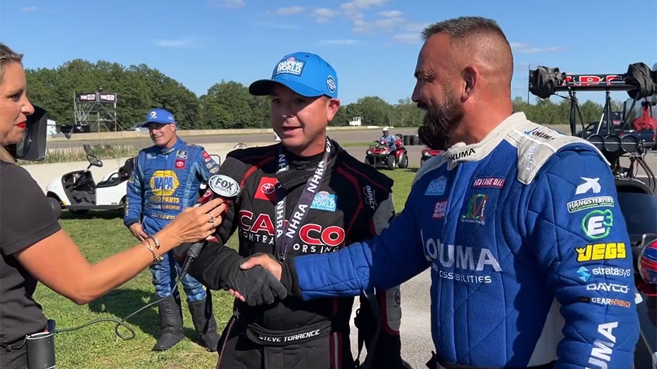 behind the Scenes with the winners at the Lucas Oil NHRA Nationals