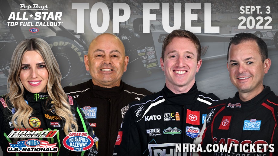 Pep Boys Top Fuel All-Star Callout