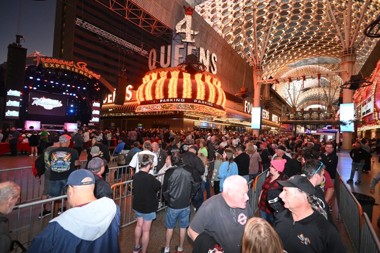 NHRA Fanfest, Vegas-style took place Thursday evening on Fremont Street