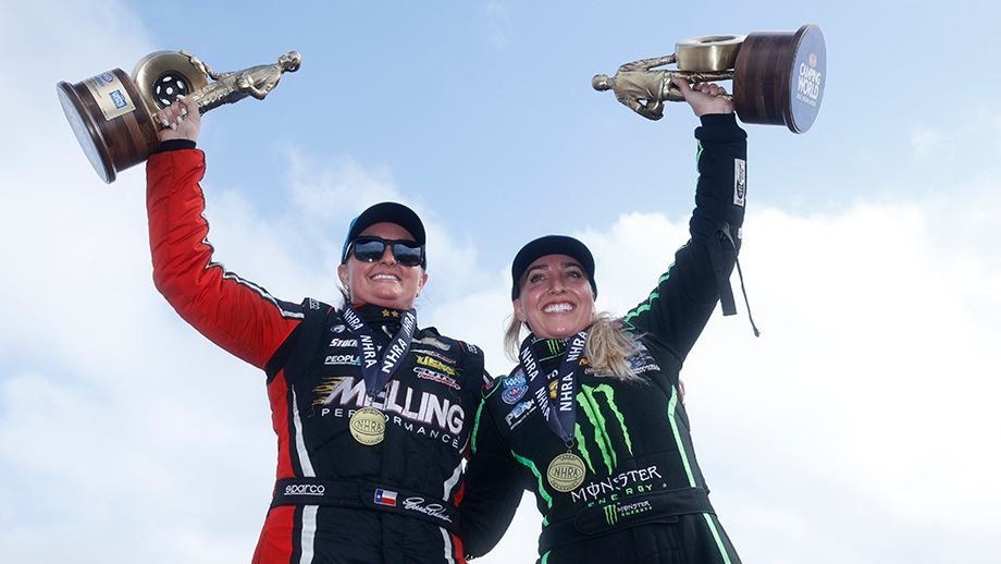 Erica Enders and Brittany Force