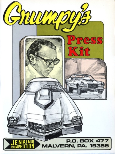 1970 Bill Jenkins press kit cover