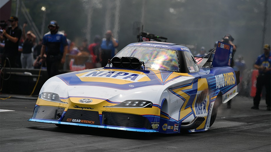 Ron Capps and his NAPA Toyota Funny Car