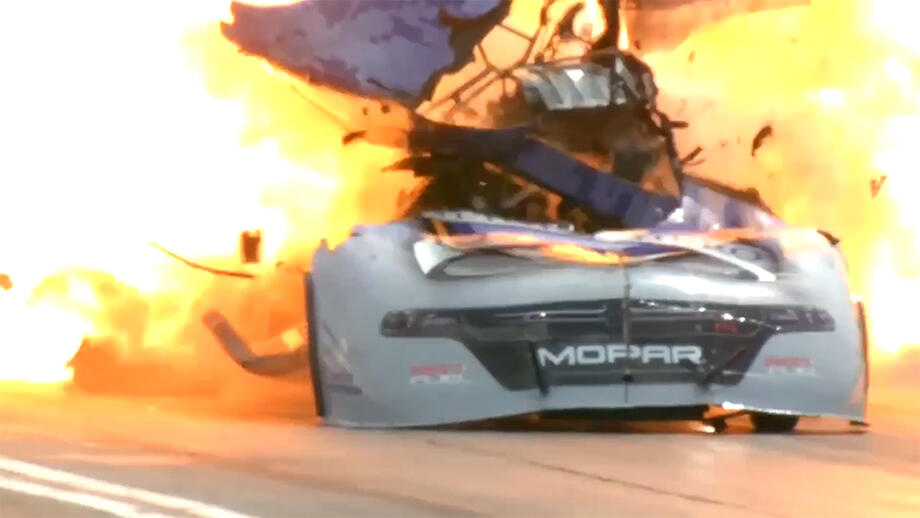 Top 5 engine explosions in NHRA New England Nationals history