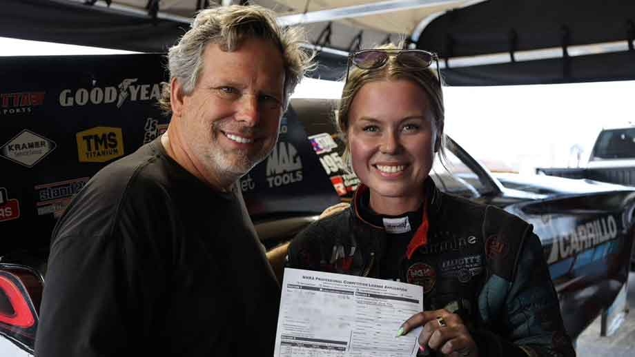 Julie Nataas completes nitro Funny Car license process | NHRA