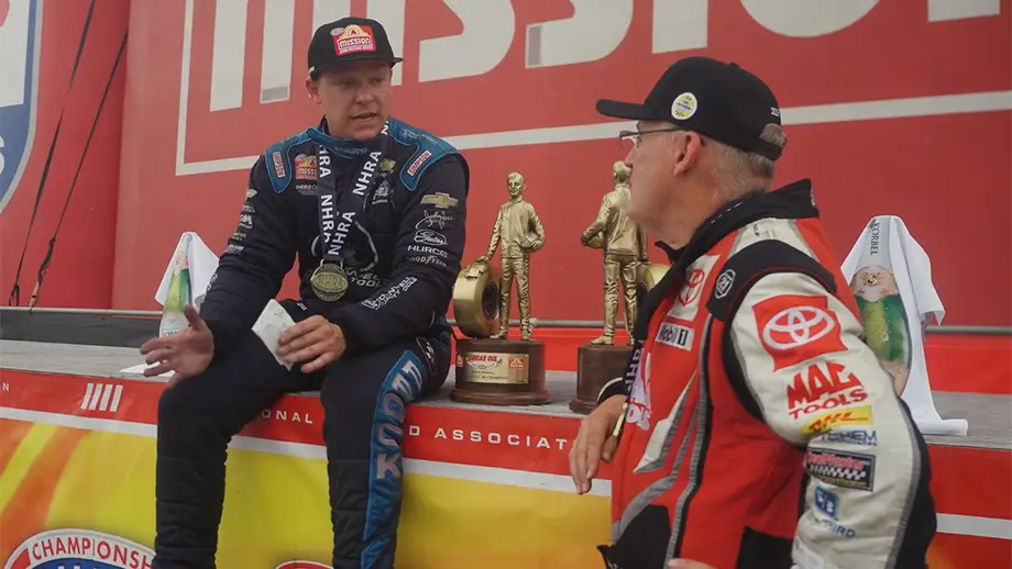 Behind the Scenes with the winners of the Lucas Oil NHRA Nationals
