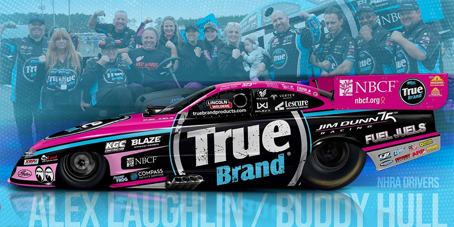 ミシュラン　トランプ True Brand to support NBCF with Jim Dunn Racing Funny Car in