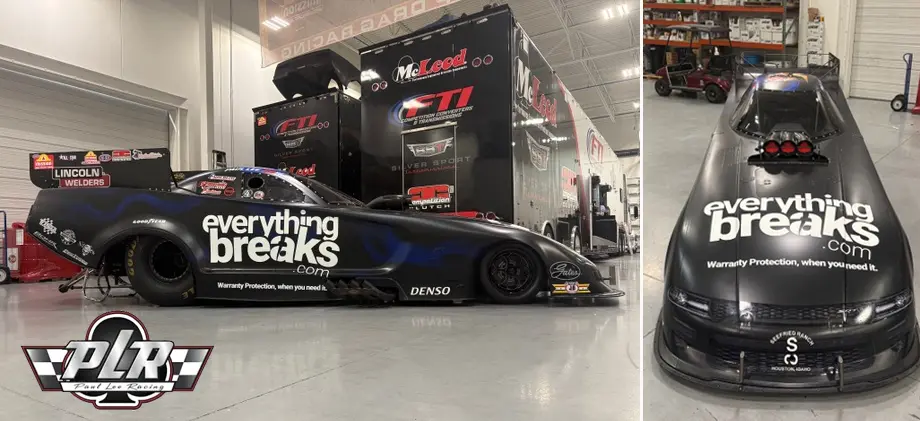 Everything Breaks will sponsor Lee Funny Car for the Texas NHRA