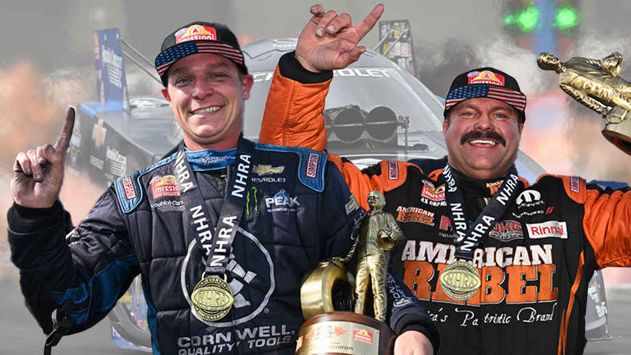 Austin Prock and Matt Hagan will battle for Funny Car title in