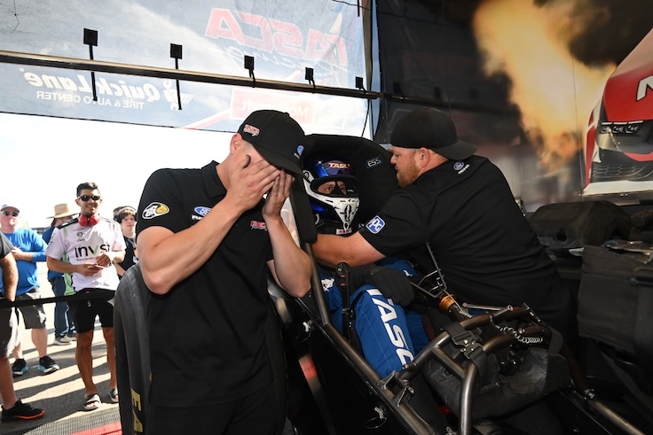 Austin Prock with Bob Tasca III