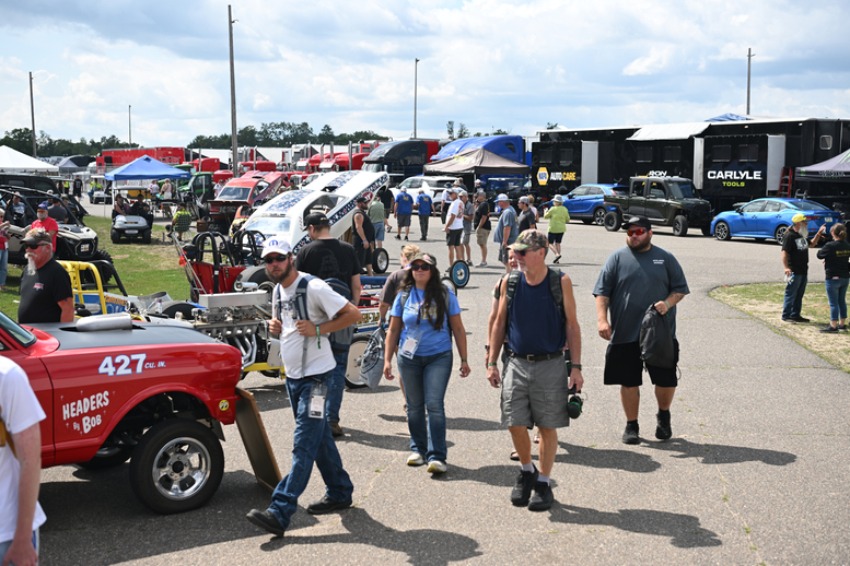 The midway at Brainerd International Raceway are packed with horsepower