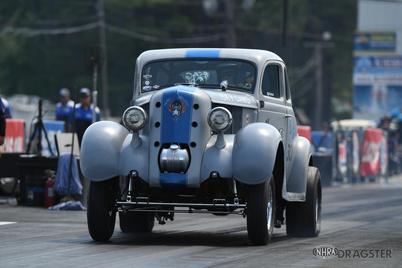 2023 Nhra Drag Racing New England Nationals Geflammte Bestickte Mütze