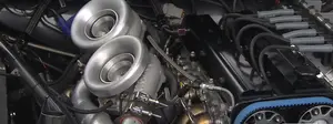 Bruno Massel's Twin-turbo 2JZ engine with Garrett turbos running in NHRA Comp Eliminator B