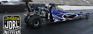 Jr. Dragster on a racetrack