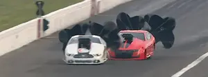 Pro Mod close call at Indy