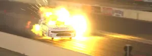 Alex Laughlin Funny Car Explosion at 2023 Summit Racing NHRA Nationals