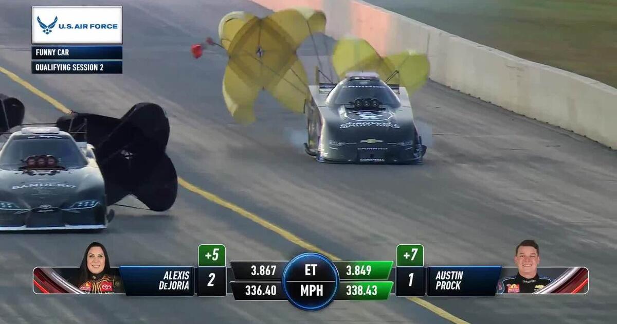 Air Force Aim High top speeds of the meet from Pep Boys NHRA Nationals ...