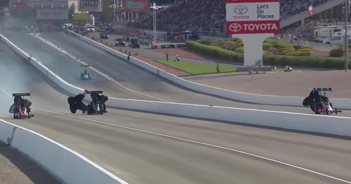 Mike Salinas tops the charts in Top Fuel in Las Vegas