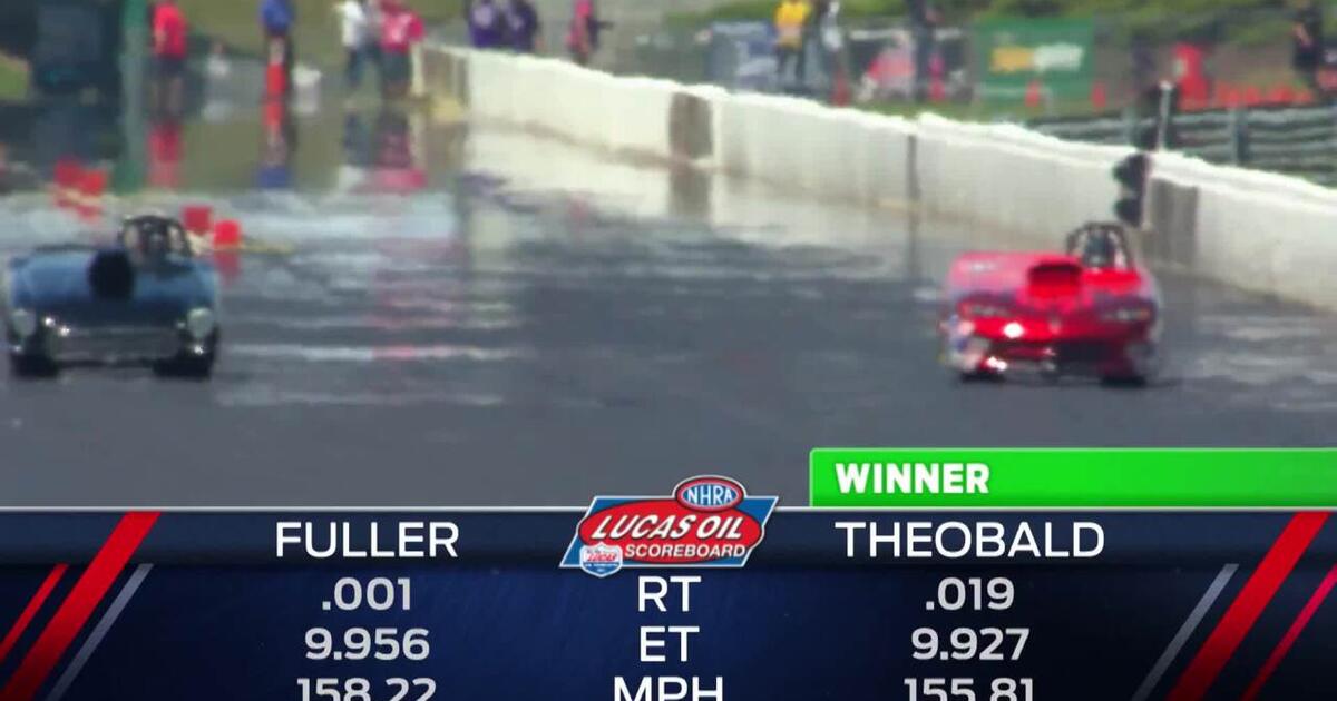 2018 Menards NHRA Heartland Nationals Super Gas winner Kevin Theobald