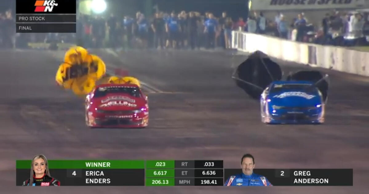 Erica Enders wins Pro Stock at the 2023 Menards HRA Nationals