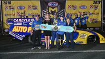 Ron Capps in winner's circle 2016 Winternationals