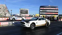 Ford Mustang Cobra Jet match race Gas vs. Electric at NHRA U.S. Nationals