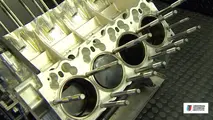 The iron liners in an NHRA Nitro engine