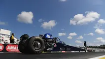 Chris Roe, Top Dragster, is part of the field as racing resumed in Gainesville after a  six-month break