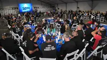 The wrap party was held inside the NHRA Top Eliminator Club