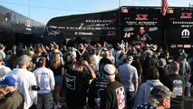 Tony Stewart's pit is a popular place