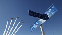 Impressive pre race flyover