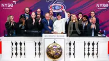 Austin Prock, Doug Kalitta and representatives from NHRA and VICE rang the Opening Bell at the NYSE